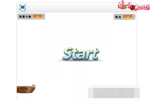 济南少儿编程培训：编程老师带你用Scratch编程制作“接苹果”小游戏~山东少儿编程~少儿编程(图1)